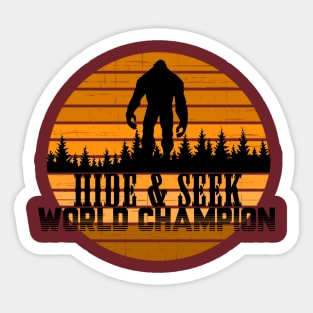 Undefeated Hide & Seek World Champion Sticker